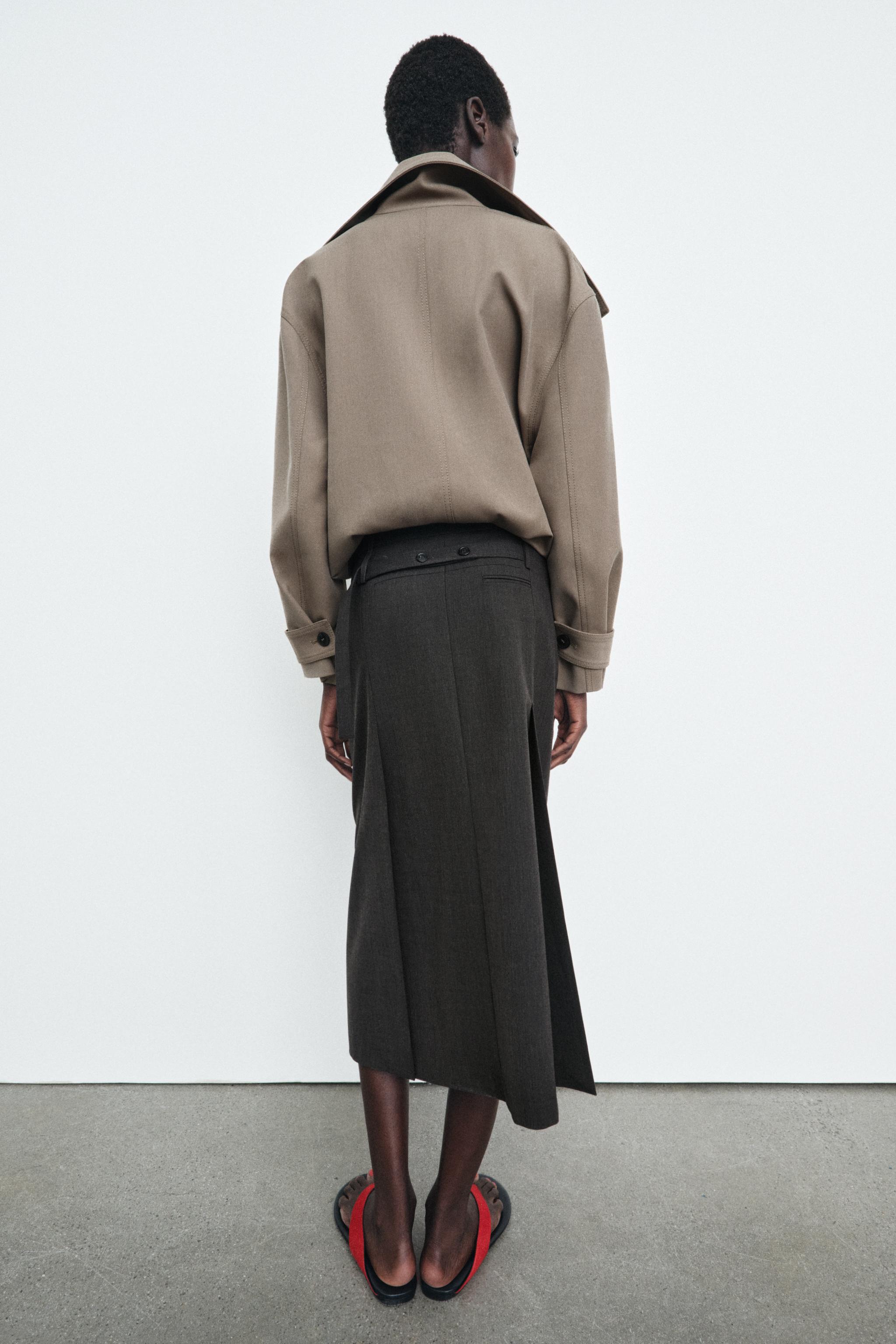 ZW COLLECTION STRAIGHT MIDI SKIRT